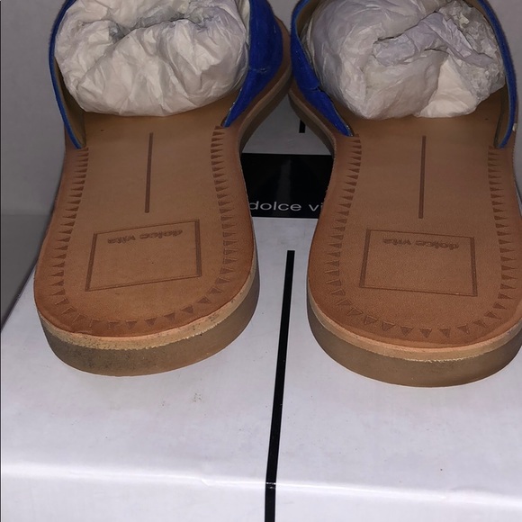 NWT Dolce Vita Javier Blue Suede Sandals, Size 7.5 - Picture 6 of 7